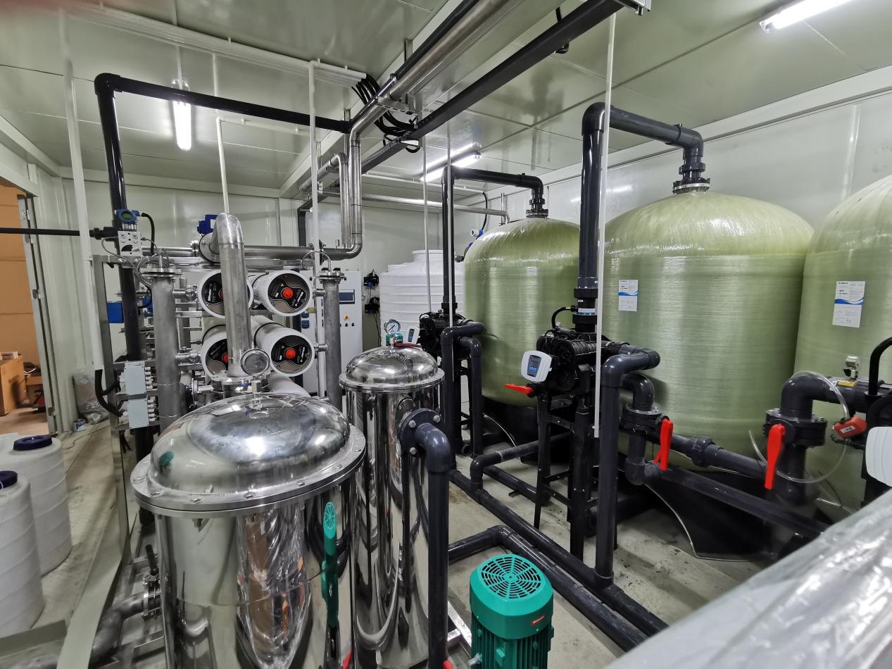 Commissioned system at customer plant
