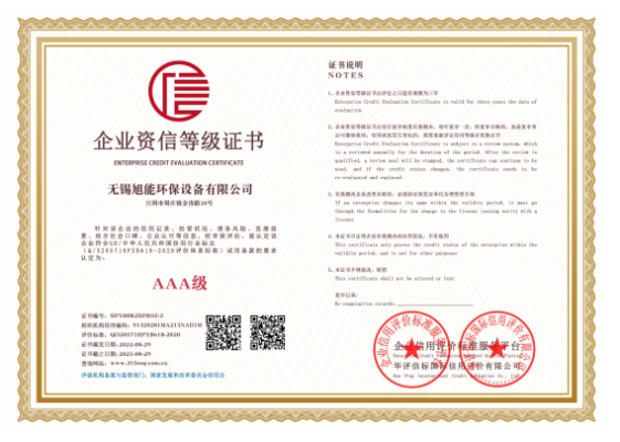 AAA Enterprise Credit Grade Certificate